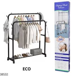 35KG DOUBLE POLE CLOTHS HANGER WITH TYRE (LIGHT WEIGHT)